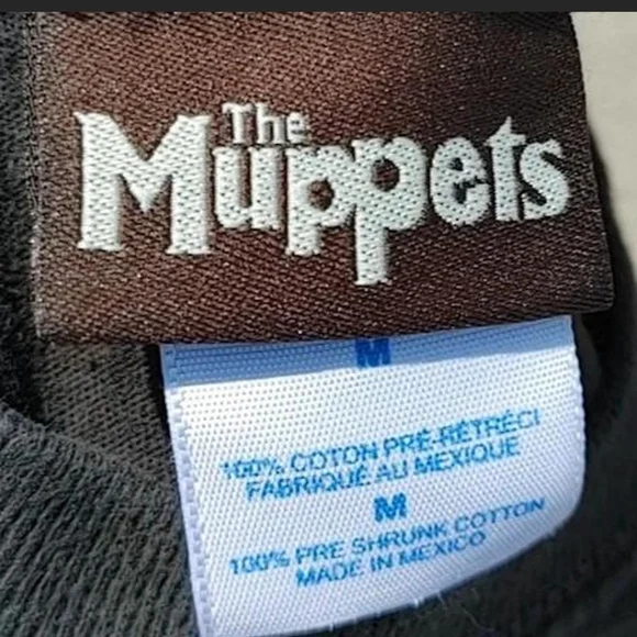 Vtg 2000s The Muppets Animal Neon Graphic T-Shirt M Disney Skater Streetwear - Picture 3 of 7